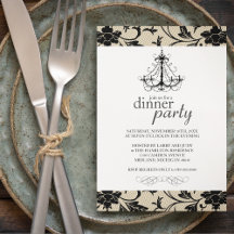 Invitaciones a la fiesta de la cena