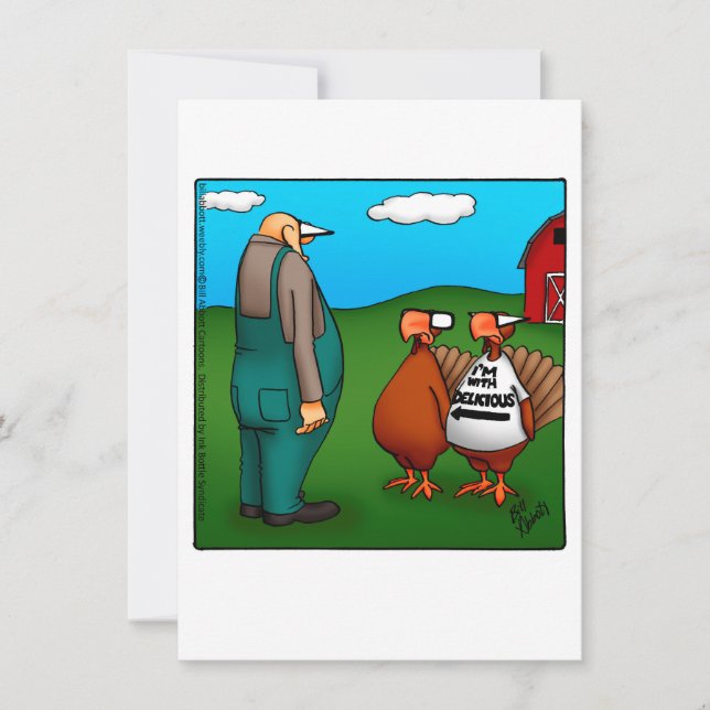 Invitaciones a la fiesta de la cena del humor de l (Anverso)