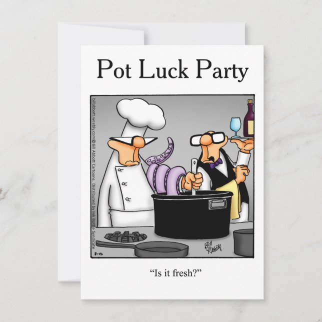 Invitaciones a la fiesta de la Luck Pot (Anverso)
