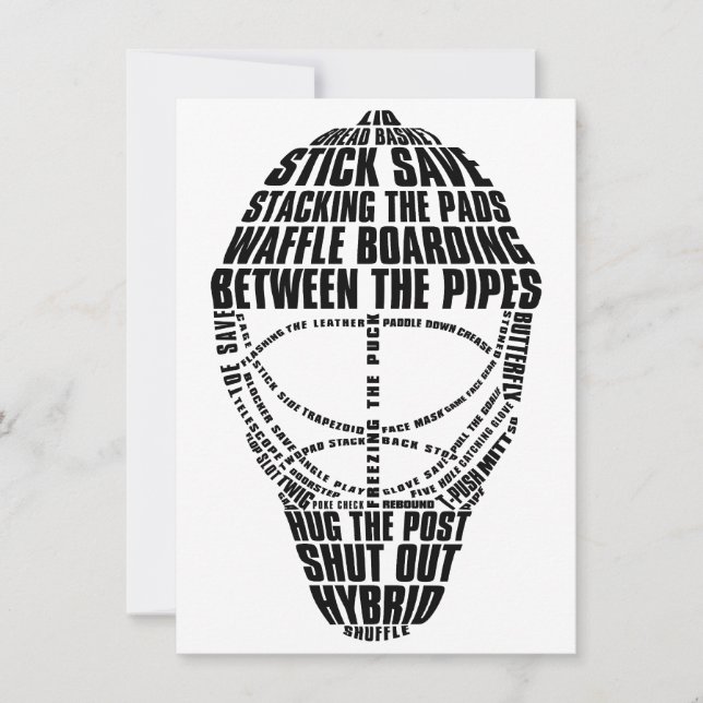 Invitaciones a la fiesta de la máscara de los golf (Anverso)