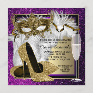 Invitaciones a la fiesta de la Mascarada de Oro Pú