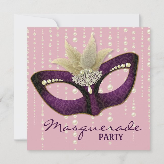 Invitaciones a la fiesta de la mascarada de Pearl  (Anverso)