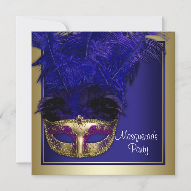 Invitaciones a la fiesta de la Mascarada del Oro A (Anverso)