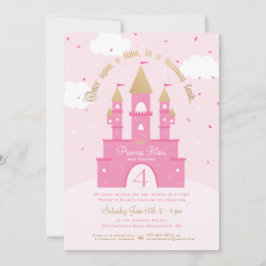Invitaciones a la fiesta de la princesa | Castillo