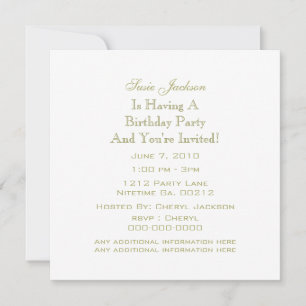 Invitaciones a la fiesta de las estrellas del oro