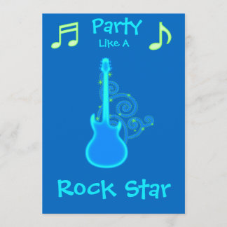 Invitaciones a la fiesta de las estrellas del rock