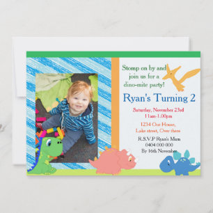 Invitaciones a la fiesta de los dinosaurios