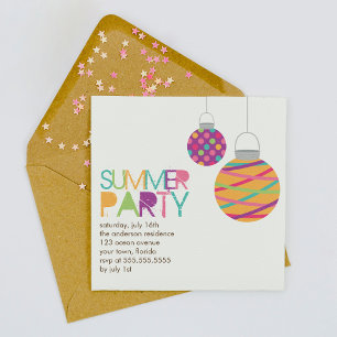 Invitaciones a la fiesta de los linternas de veran