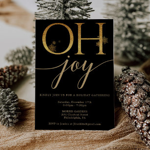 Invitaciones a la fiesta de los Navidades de oro d