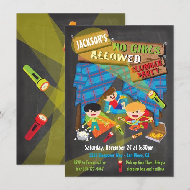 Invitaciones a la fiesta de los niños con espuma (Anverso / Reverso)