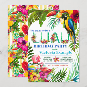 Invitaciones a la fiesta de Luau