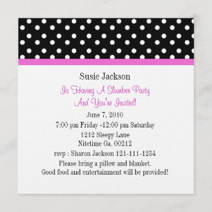Invitaciones a la fiesta de mariposas Polka Dot