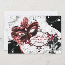 Invitaciones a la fiesta de mascarada de Mardi Gra