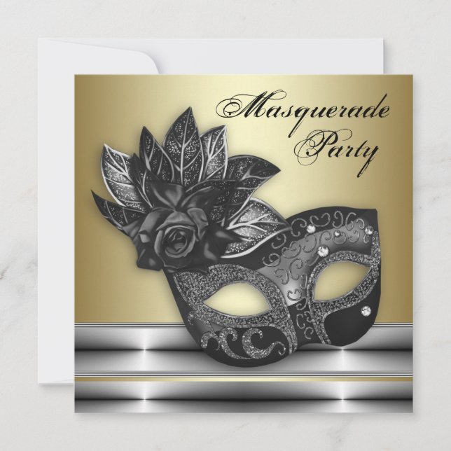 Invitaciones a la Fiesta de Máscaras de Plata, Neg (Anverso)