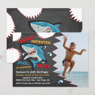 Invitaciones a la fiesta de natación por cumpleaño