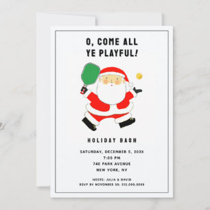 Invitaciones a la fiesta de Navidad de Pickleball