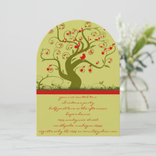 Invitaciones a la fiesta de Navidades de Bird Swir