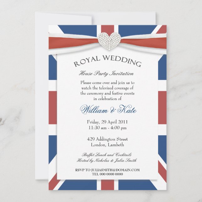 Invitaciones a la fiesta de observación de la boda (Anverso)