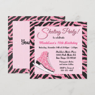 Invitaciones a la fiesta de patinaje sobre ruedas 