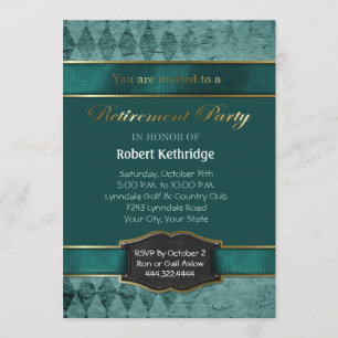 Invitaciones a la fiesta de retiro clásico de Argy