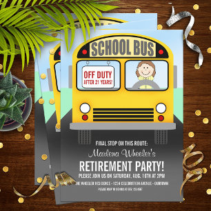 Invitaciones a la fiesta de retiro de conductores