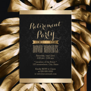 Invitaciones a la fiesta de retiro de Damasco de O