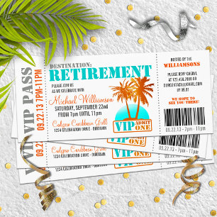 Invitaciones a la fiesta de retiro de pases de abo