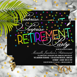 Invitaciones a la fiesta de retiro sorpresa