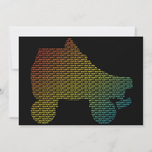 invitaciones a la fiesta de skate : pilas de tipo