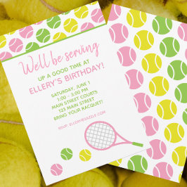 Invitaciones a la Fiesta de Tenis Preppy