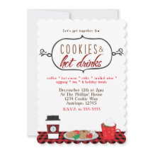Invitaciones a la fiesta de vacaciones de galletas