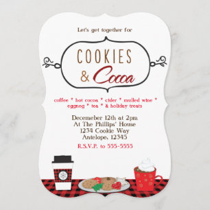 Invitaciones a la fiesta de vacaciones de GALLETAS