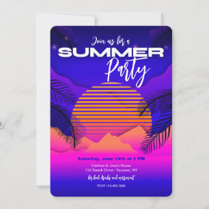 Invitaciones a la fiesta de verano