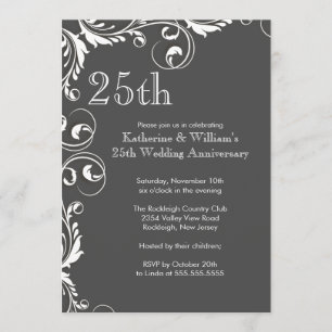 Invitaciones a la Fiesta del 25 Aniversario de Bod