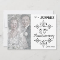 Invitaciones a la fiesta del 25° aniversario de Si