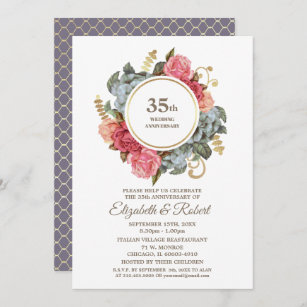 Invitaciones 35 Años De Matrimonio 