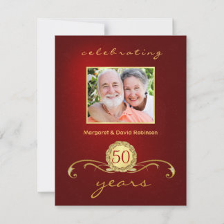 Invitaciones a la fiesta del 50 aniversario - Eleg