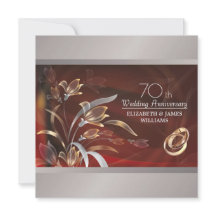 Invitaciones a la fiesta del 70º aniversario de bo