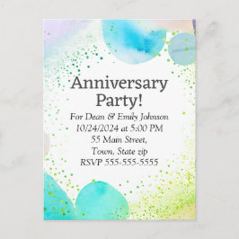 Invitaciones a la fiesta del aniversario