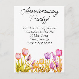 Invitaciones a la fiesta del aniversario