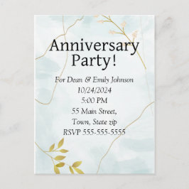 Invitaciones a la fiesta del aniversario