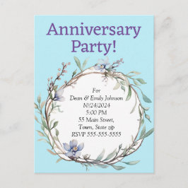 Invitaciones a la fiesta del aniversario