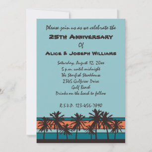Invitaciones a la fiesta del aniversario de la pla
