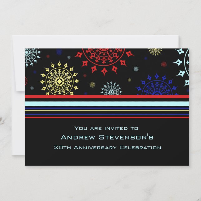 Invitaciones a la fiesta del aniversario del emple (Anverso)