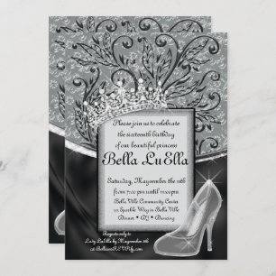 Invitaciones a la fiesta del diamante Princess Bli