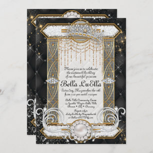 Invitaciones a la fiesta del diamante Princess Bli