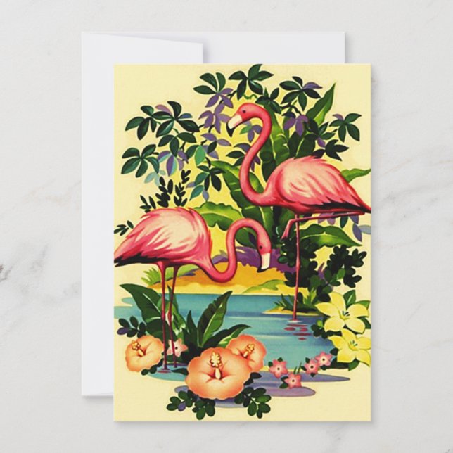 Invitaciones a la fiesta del grupo de Bonitos Retr (Anverso)