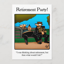 Invitaciones a la fiesta del humor para jubilacion