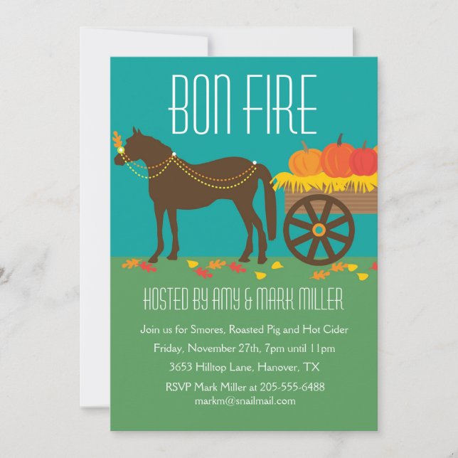 Invitaciones a la fiesta del incendio del Festival (Anverso)