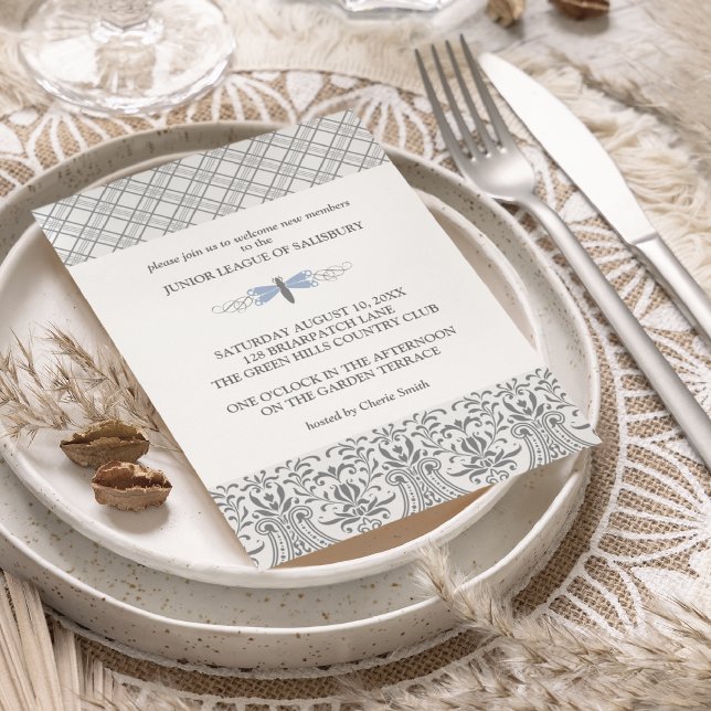 Invitaciones a la fiesta del jardín de la libélula (Subido por el creador)